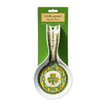 Irish Weave & Shamrock Spoon Rest