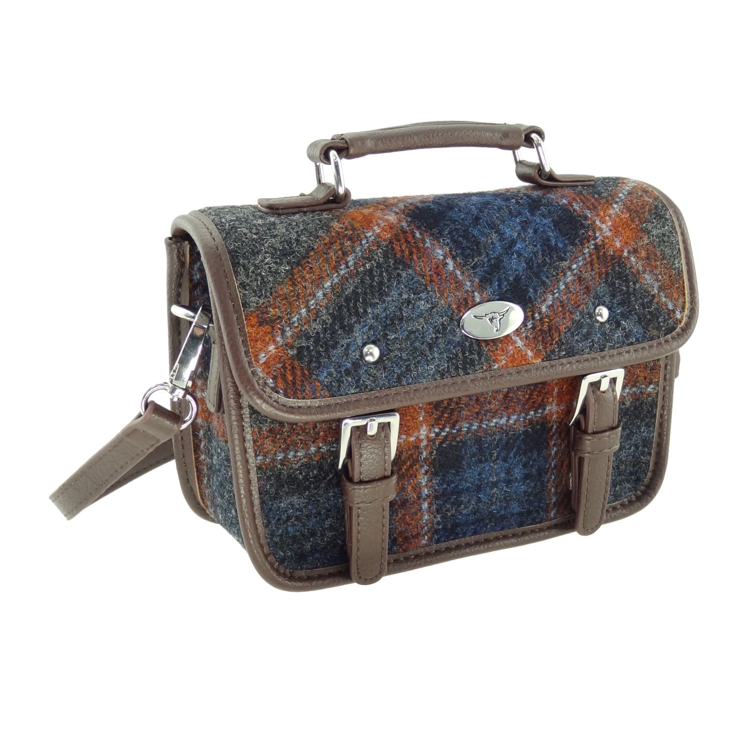 Bervie Harris Tweed Mini Satchel [6 Colors]