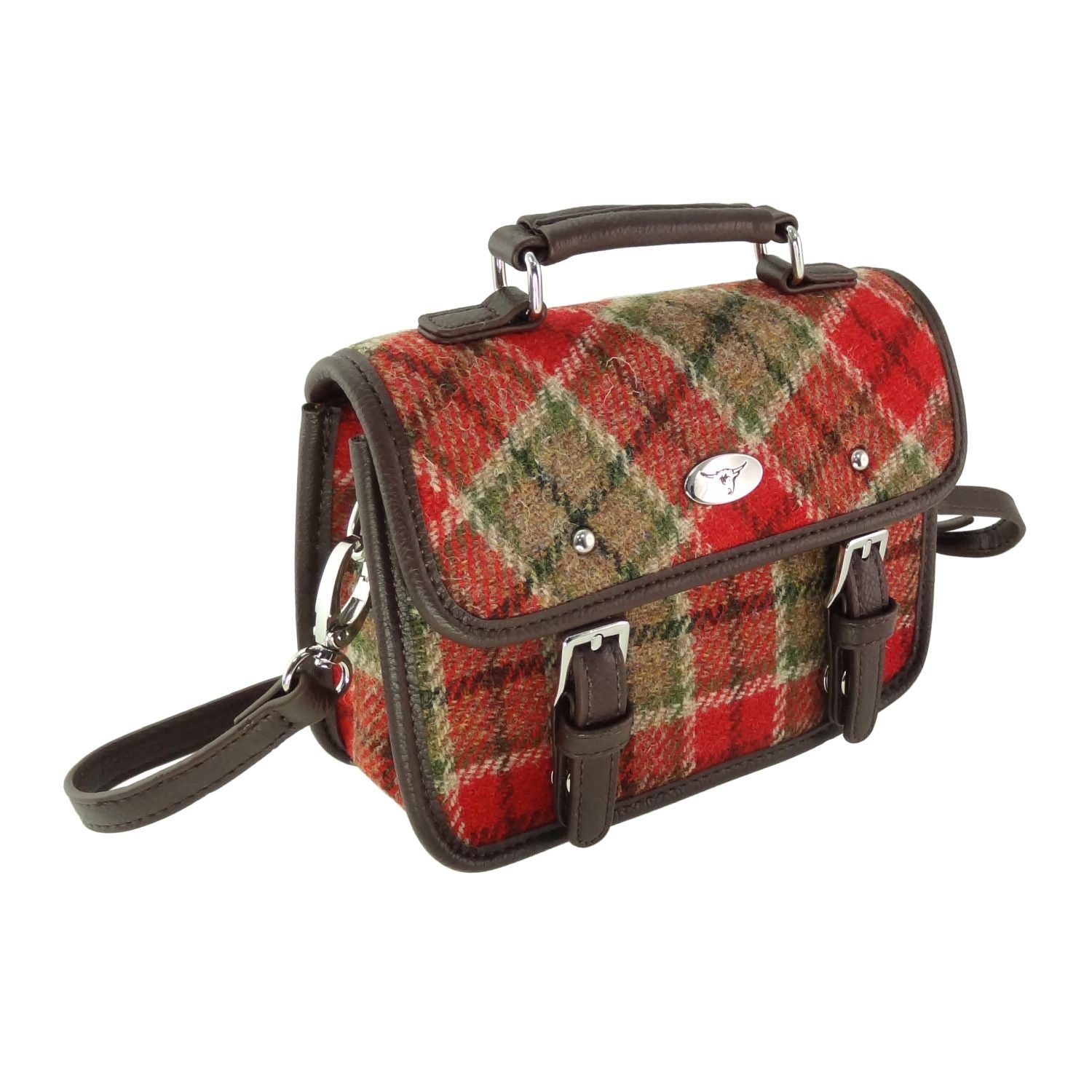 Bervie Harris Tweed Mini Satchel [6 Colors]