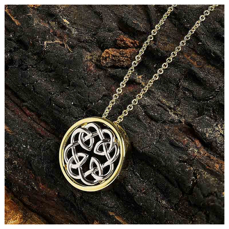 14KT Gold Vermeil Celtic Necklace