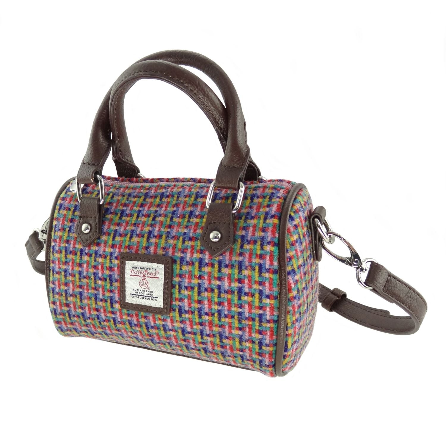 Harris Tweed Mini Bowling Handbag [11 Colors]