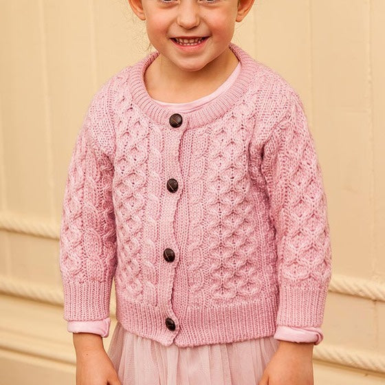 Kid's Aran Cardigan Sweater